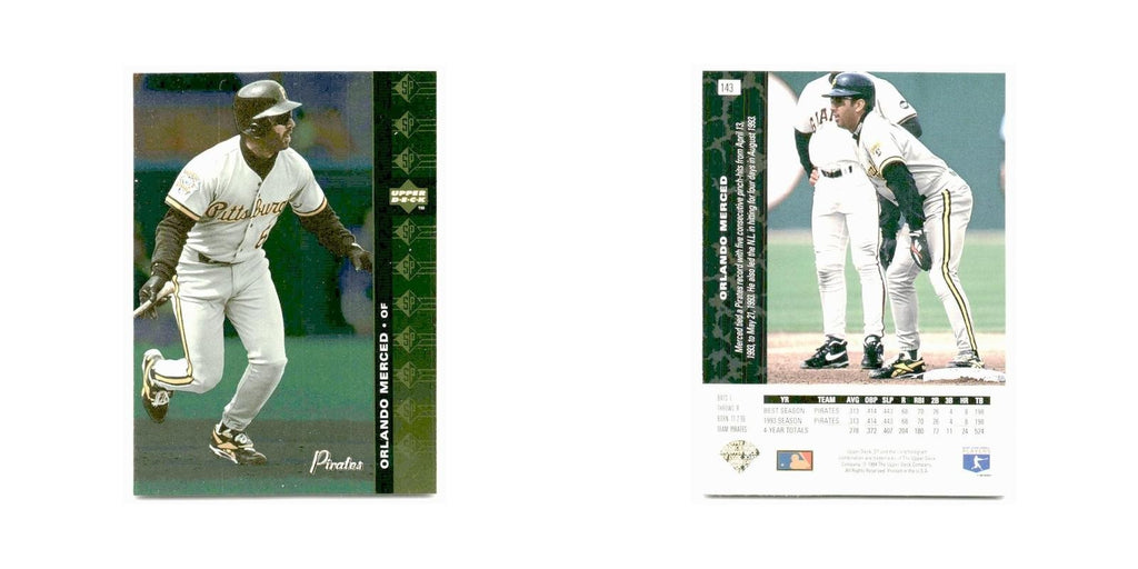 Orlando Merced 1994 SP #143 Pittsburgh Pirates Baseball Card NM