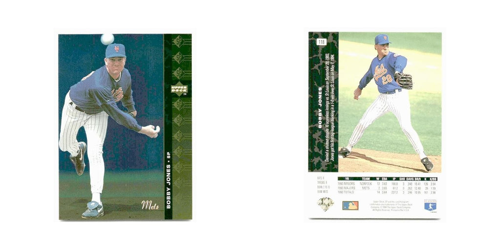 Bobby Jones 1994 SP #118 New York Mets Baseball Card NM
