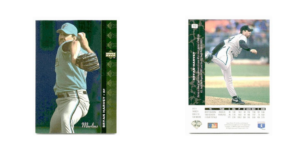 Bryan Harvey 1994 SP #112 Florida Marlins Baseball Card NM