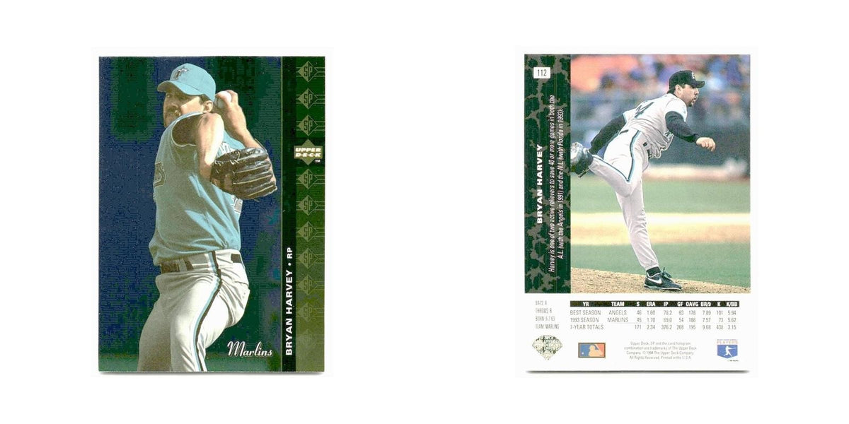 Bryan Harvey 1994 SP #112 Florida Marlins Baseball Card NM