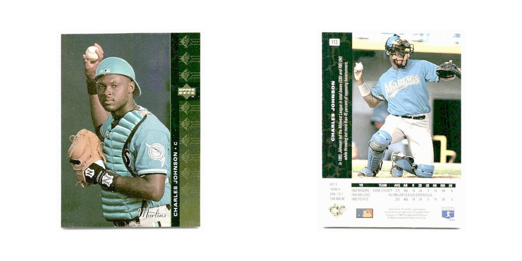 Charles Johnson 1994 SP #113 Florida Marlins Baseball Card NM