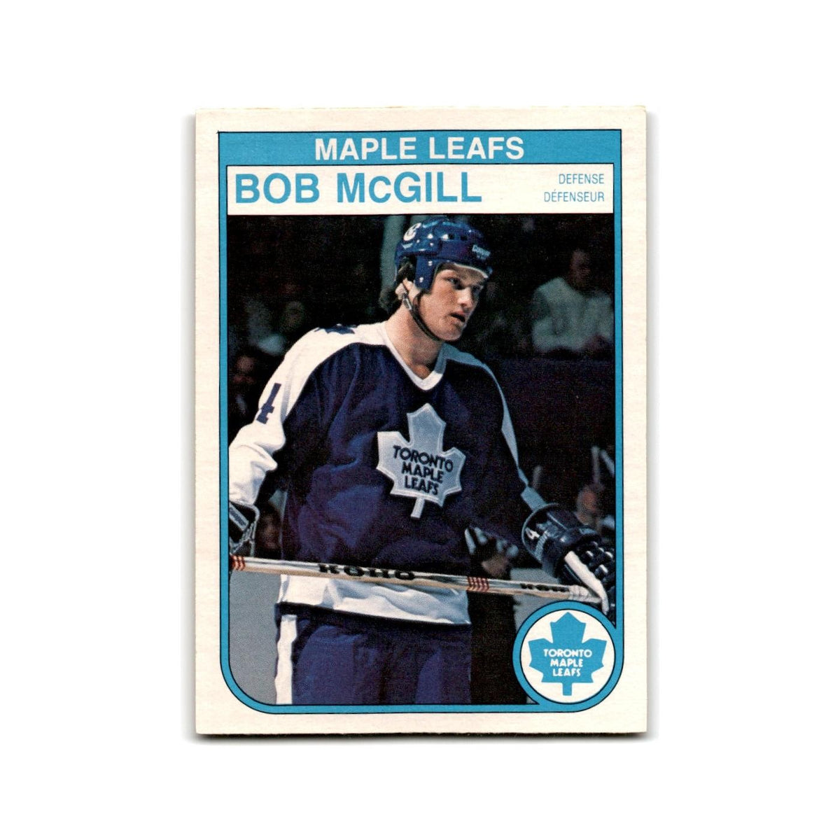 1982 O-Pee-Chee Bob McGill RC Toronto Maple Leafs #327