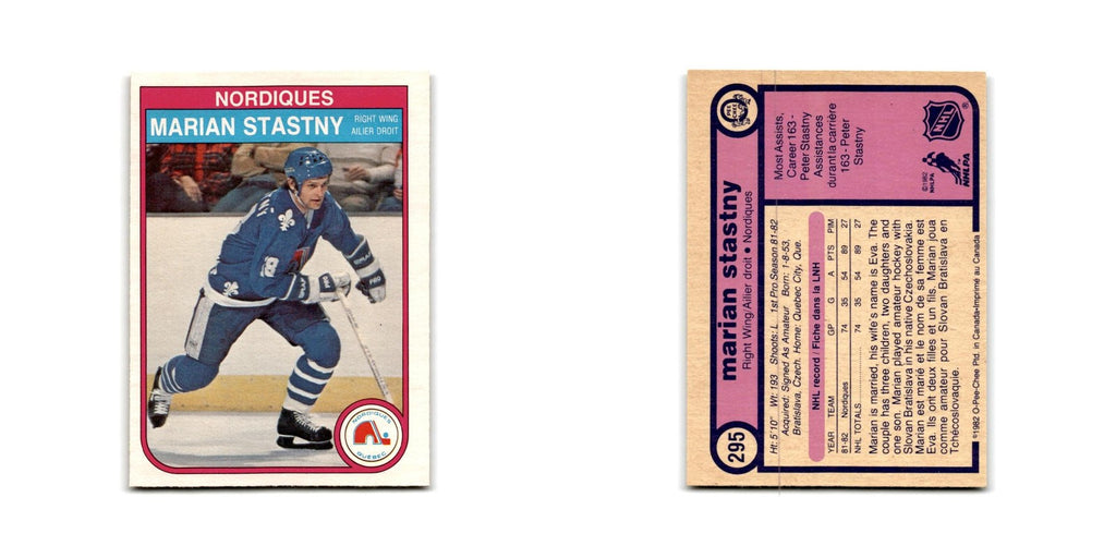 1982 O-Pee-Chee Marian Stastny RC Quebec Nordiques #295