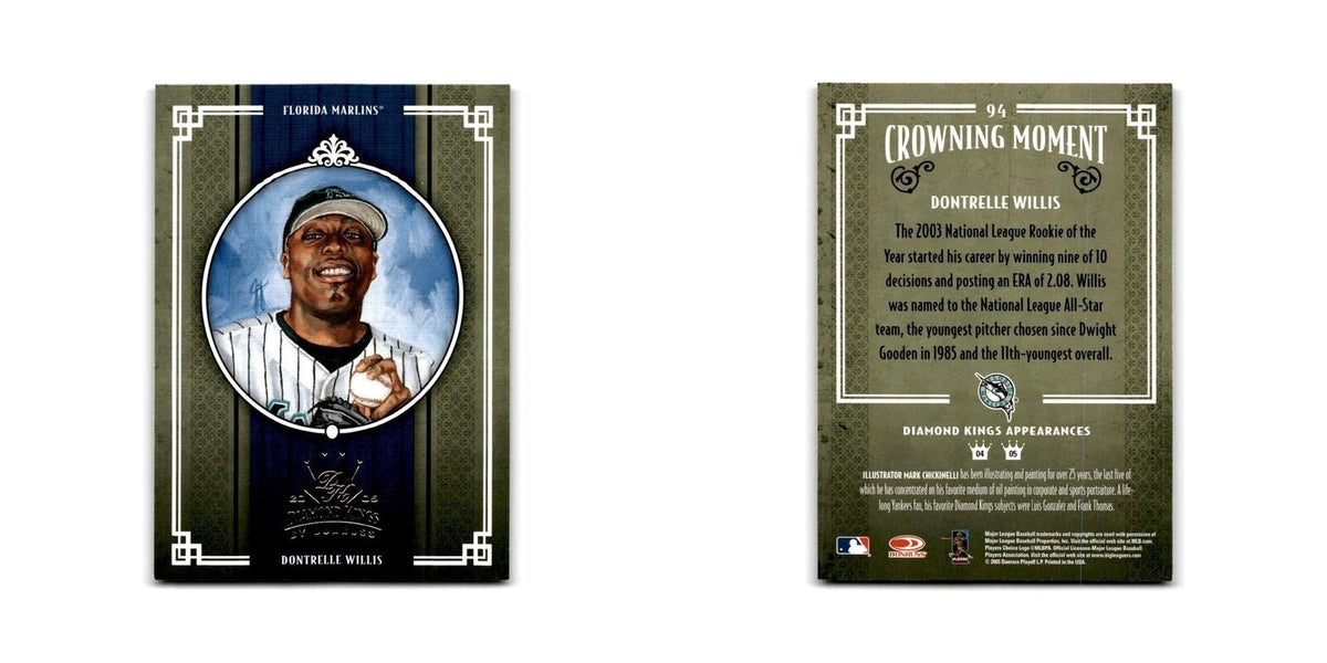 2005 Donruss Diamond Kings Dontrelle Willis Florida Marlins #94