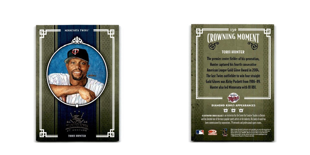 2005 Donruss Diamond Kings Torii Hunter Twins #130