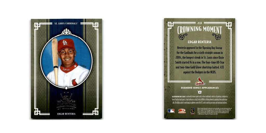 2005 Donruss Diamond Kings Edgar Renteria Cardinals #211