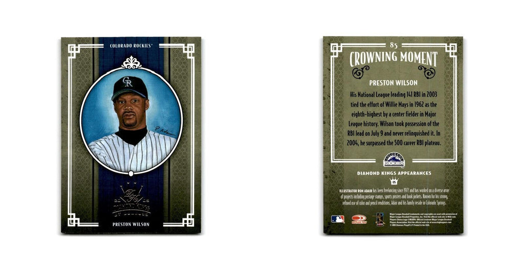 2005 Donruss Diamond Kings Preston Wilson Rockies #85