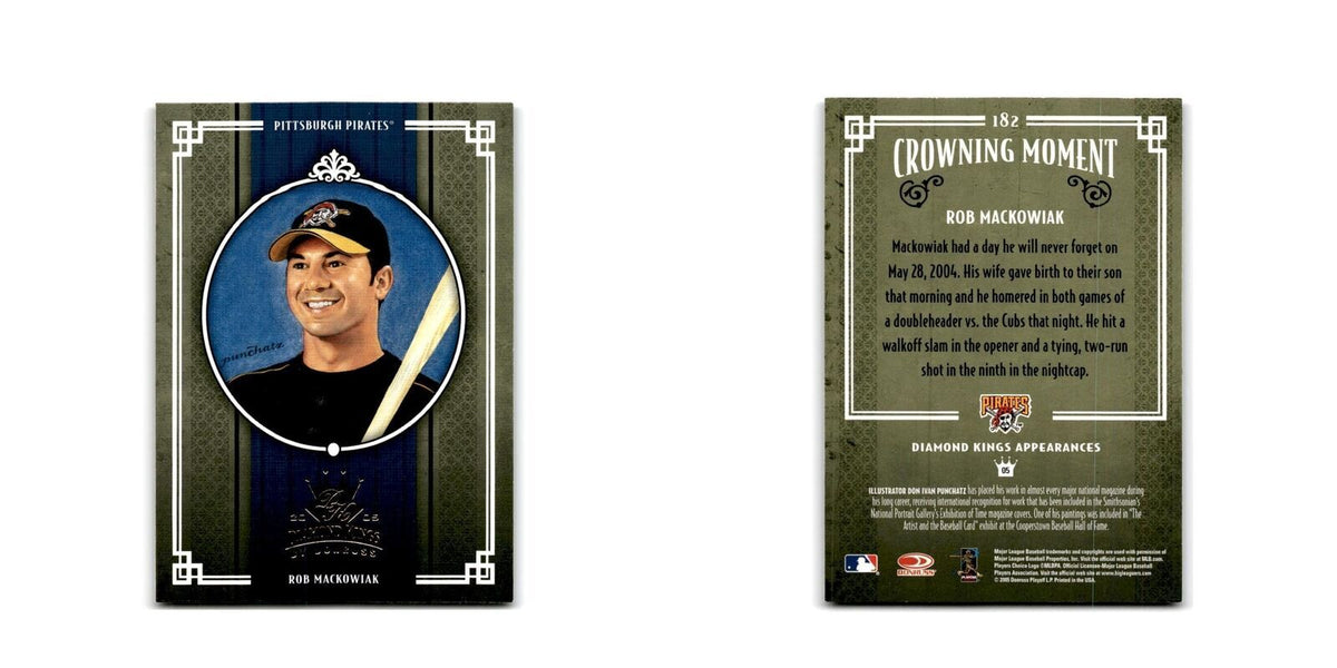 2005 Donruss Diamond Kings Rob Mackowiak Pirates #182