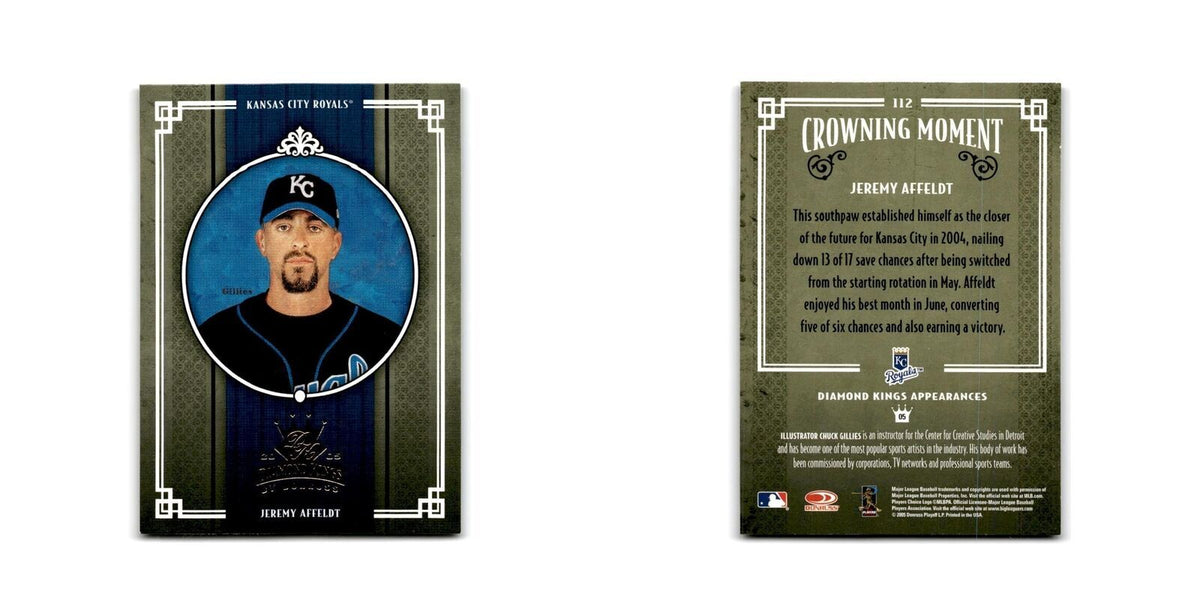 2005 Donruss Diamond Kings Jeremy Affeldt Royals #112