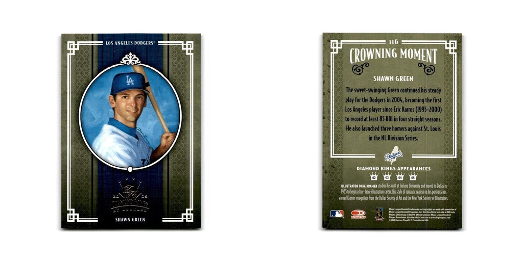 2005 Donruss Diamond Kings Shawn Green Dodgers #116