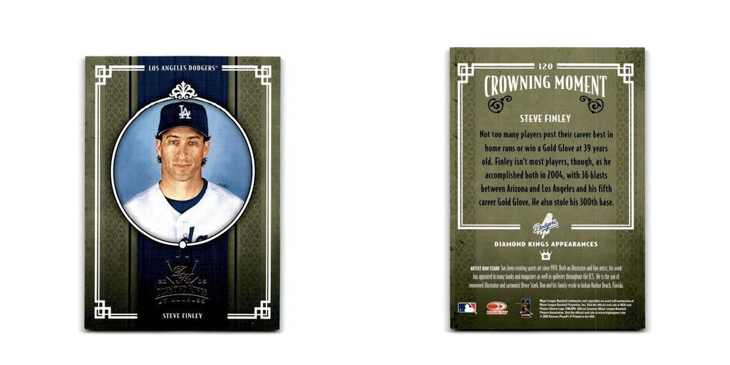 2005 Donruss Diamond Kings Steve Finley Dodgers #120