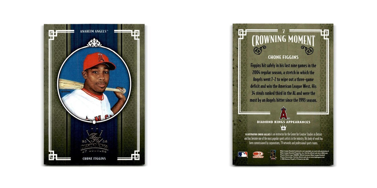 2005 Donruss Diamond Kings Chone Figgins Angels #7