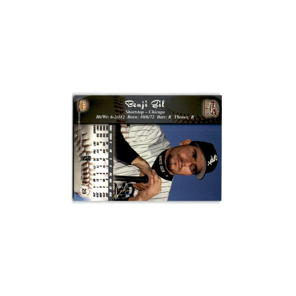 1998 Pacific Paramount Benji Gil White Sox #29