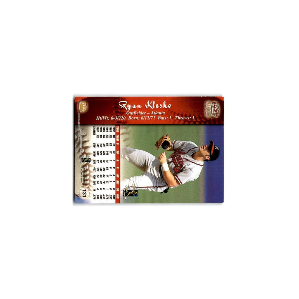 1998 Pacific Paramount Ryan Klesko Braves #131