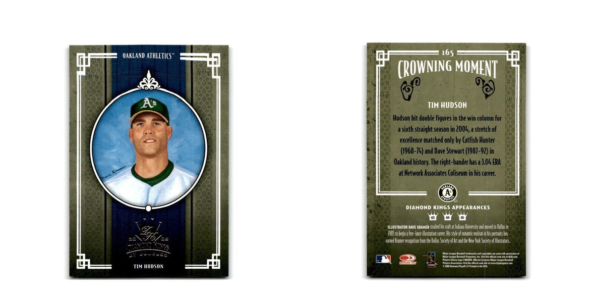 2005 Donruss Diamond Kings Tim Hudson Athletics #165