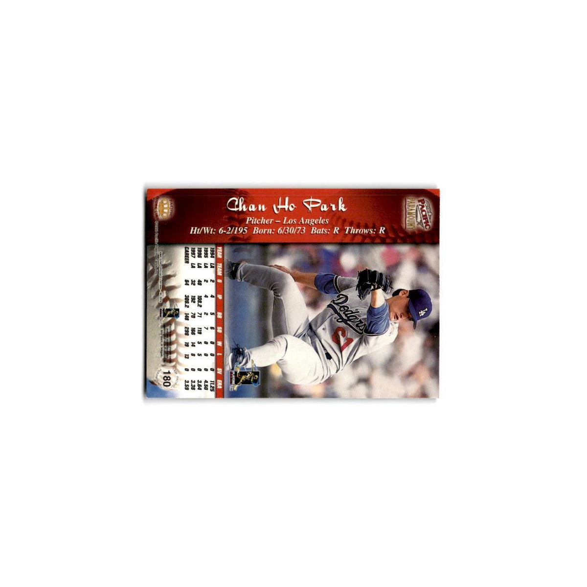 1998 Pacific Paramount Chan Ho Park Dodgers #180
