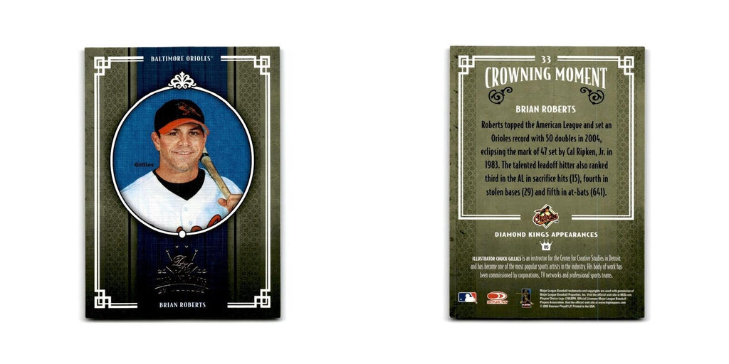 2005 Donruss Diamond Kings Brian Roberts Orioles #33