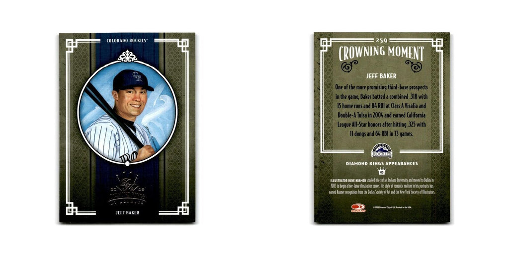 2005 Donruss Diamond Kings Jeff Baker Rockies #259