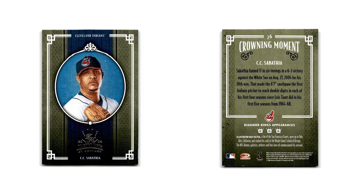 2005 Donruss Diamond Kings CC Sabathia Indians #76