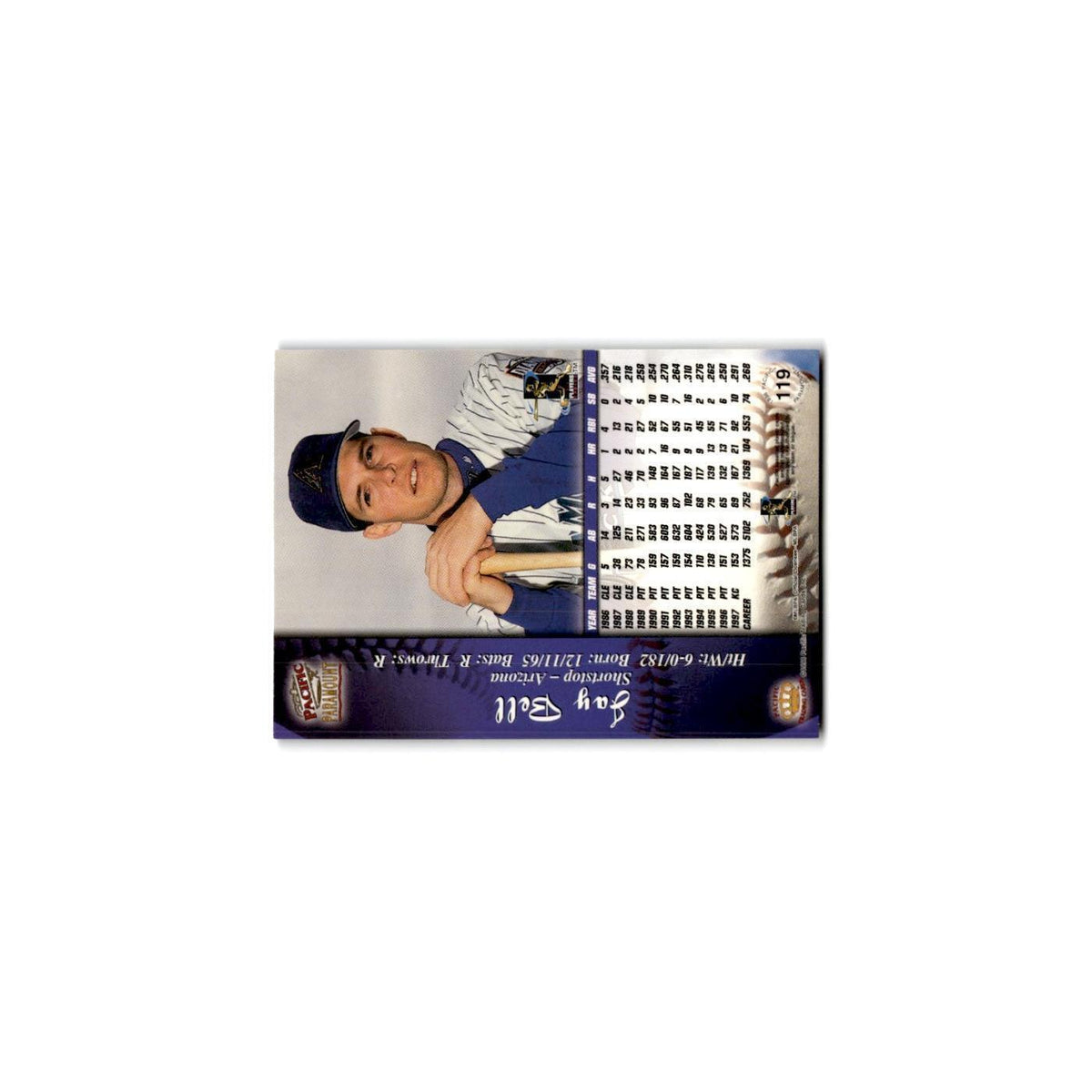 1998 Pacific Paramount copper Jay Bell Diamondbacks #119