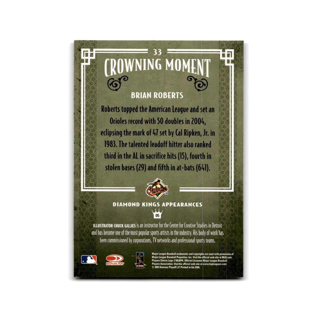 2005 Donruss Diamond Kings Brian Roberts Orioles #33