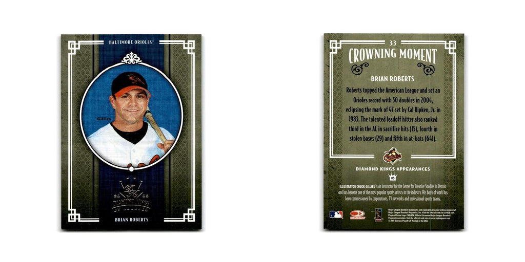 2005 Donruss Diamond Kings Brian Roberts Orioles #33