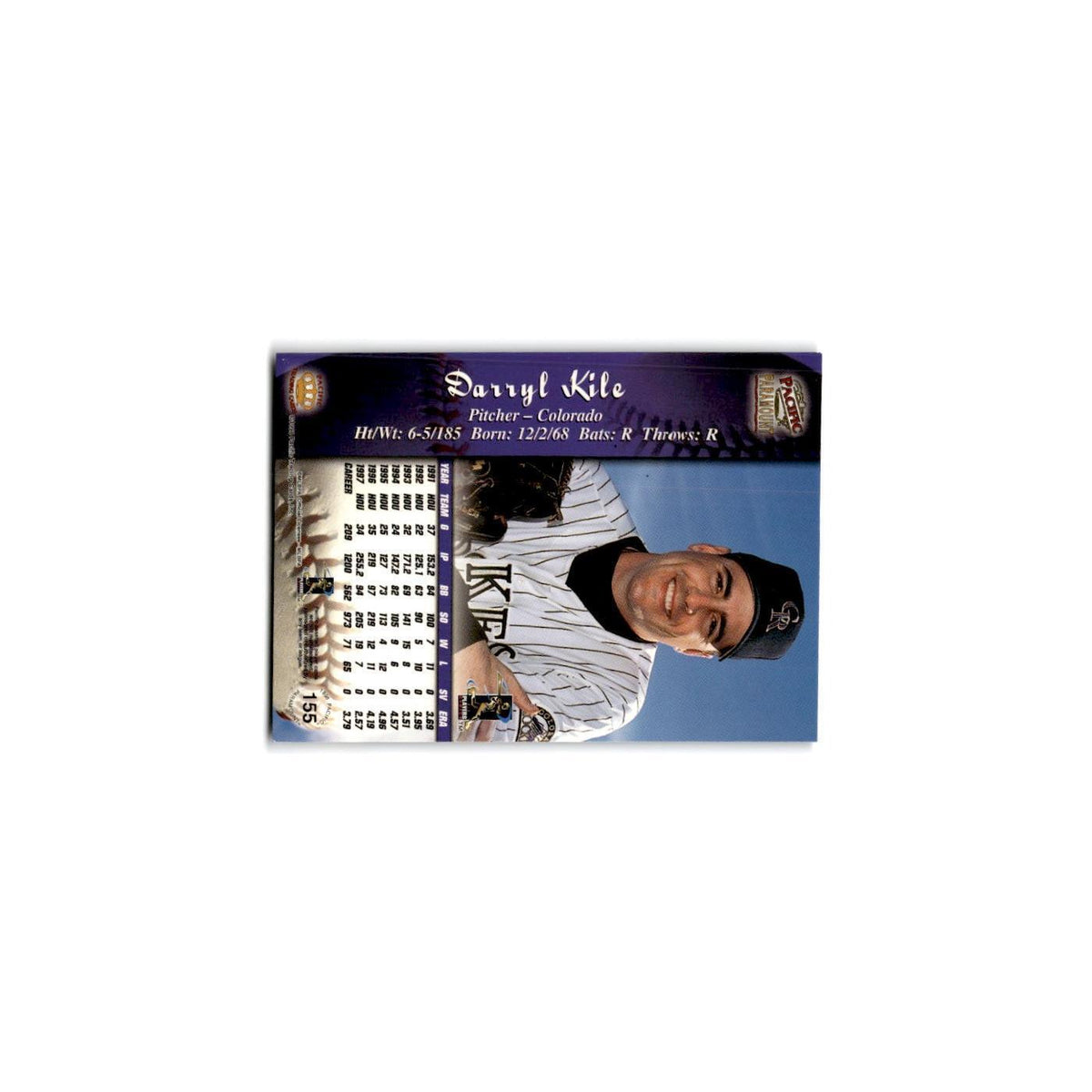 1998 Pacific Paramount Silver Darryl Kile Rockies #155