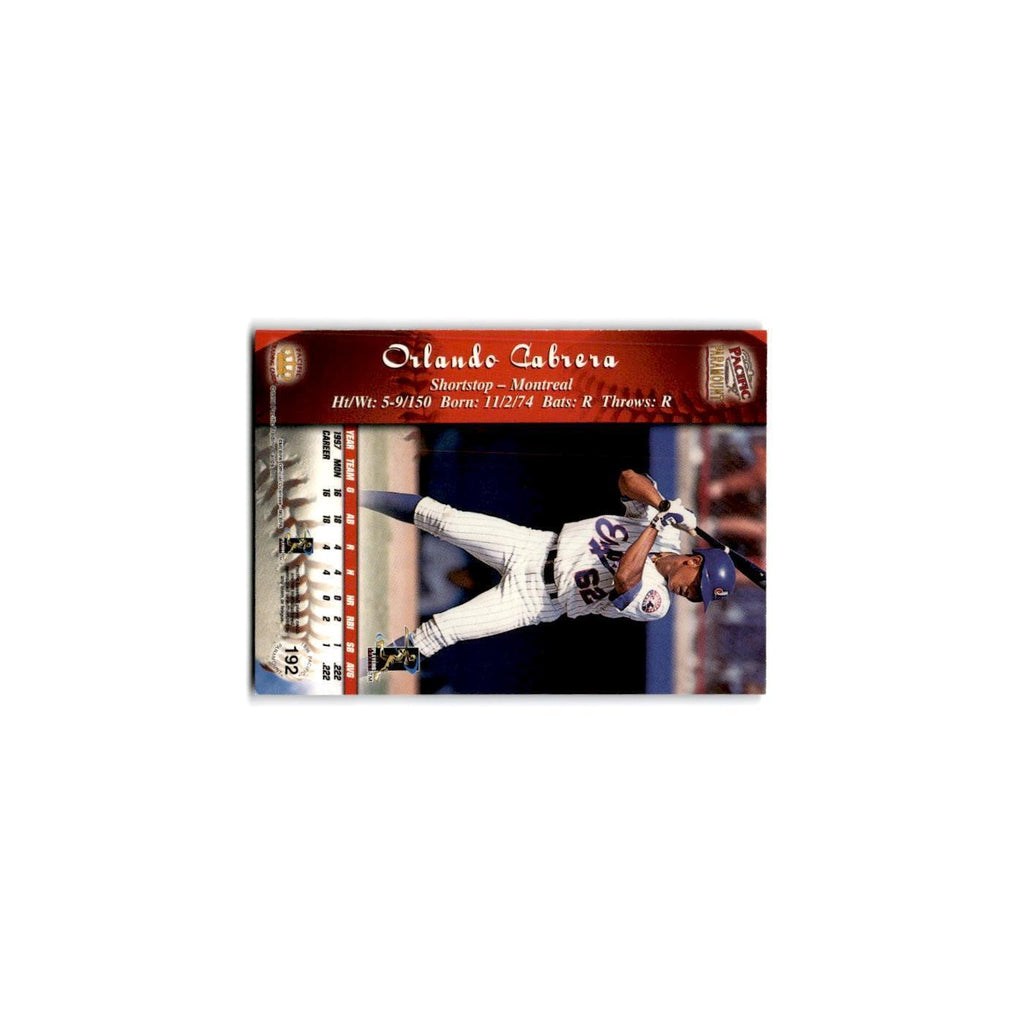 1998 Pacific Paramount Orlando Cabrera Montreal Expos #192