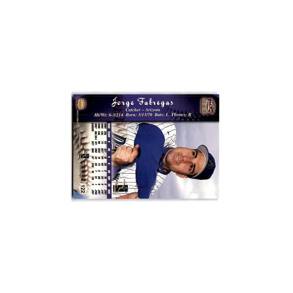 1998 Pacific Paramount Copper Jorge Fabregas Diamondbacks #122