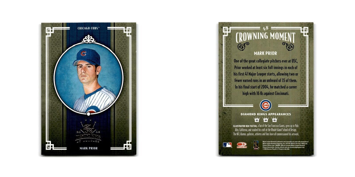 2005 Donruss Diamond Kings Mark Prior Cubs #48