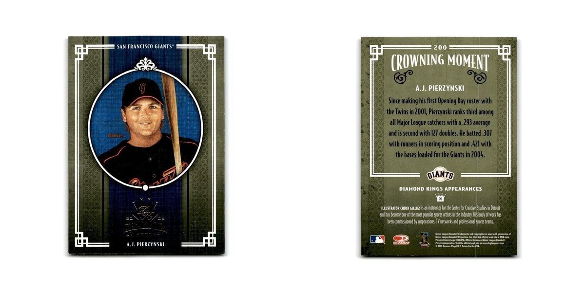 2005 Donruss Diamond Kings A.J. Pierzynski Giants #200