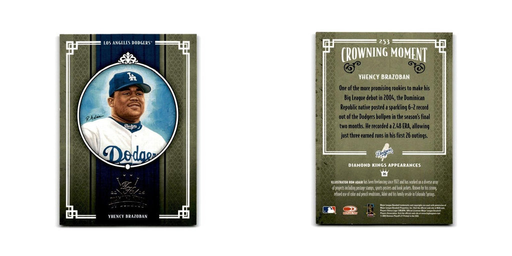 2005 Donruss Diamond Kings Yhency Brazoban Dodgers #253