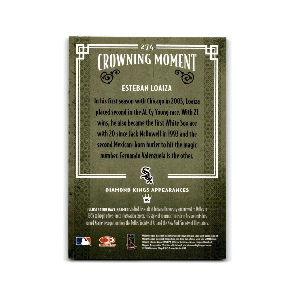 2005 Donruss Diamond Kings Esteban Loaiza White Sox #274