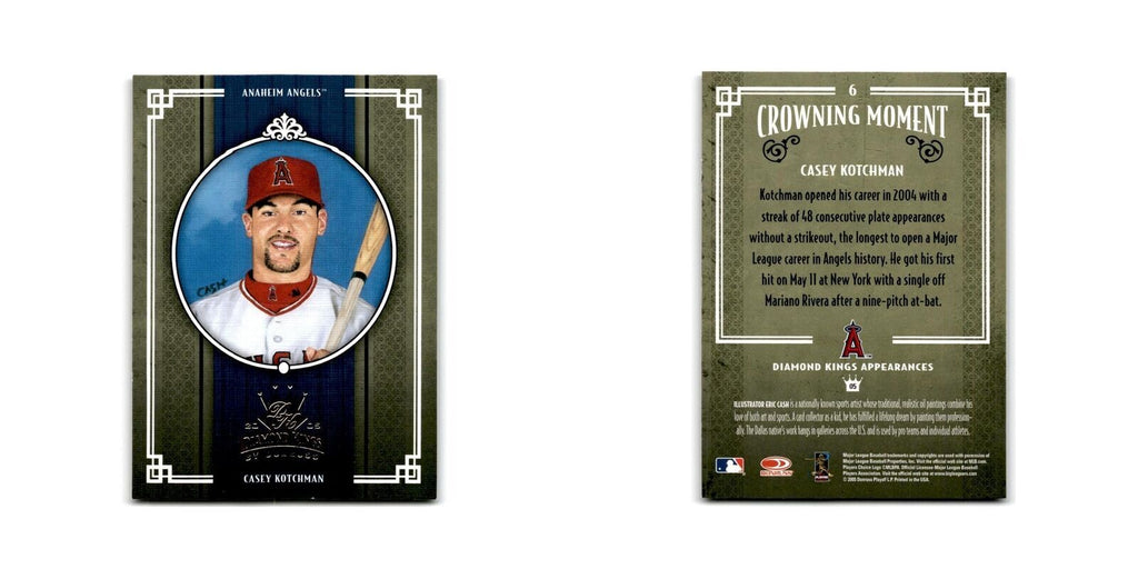 2005 Donruss Diamond Kings Casey Kotchman Angels #6