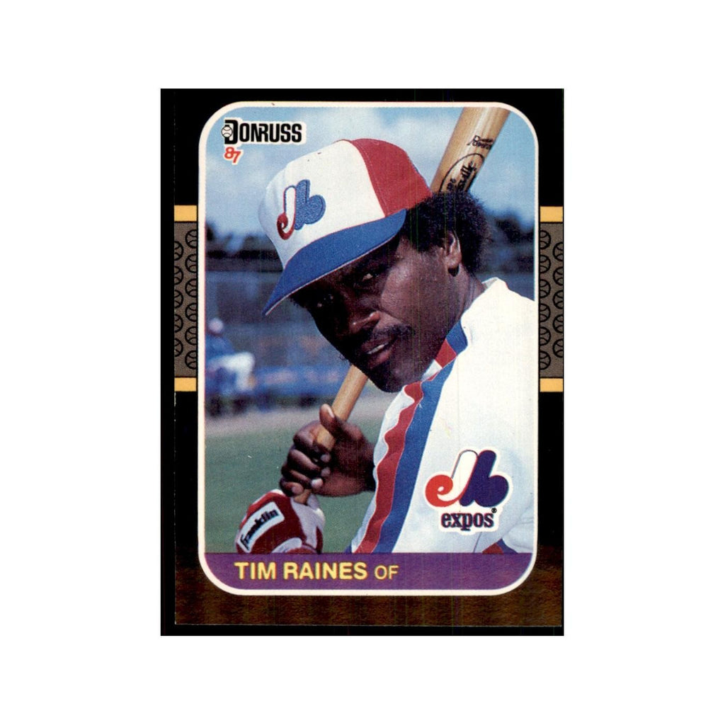 1987 Donruss Baseball Card Tim Raines Montreal Expos #56