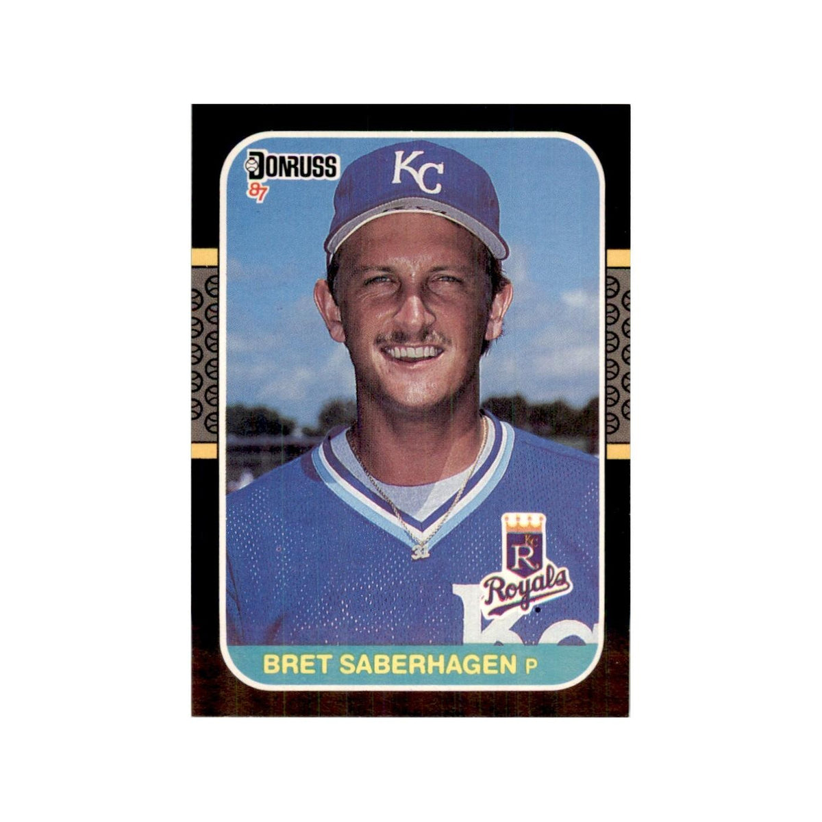 1987 Donruss Baseball Card Bret Saberhagen Royals #132