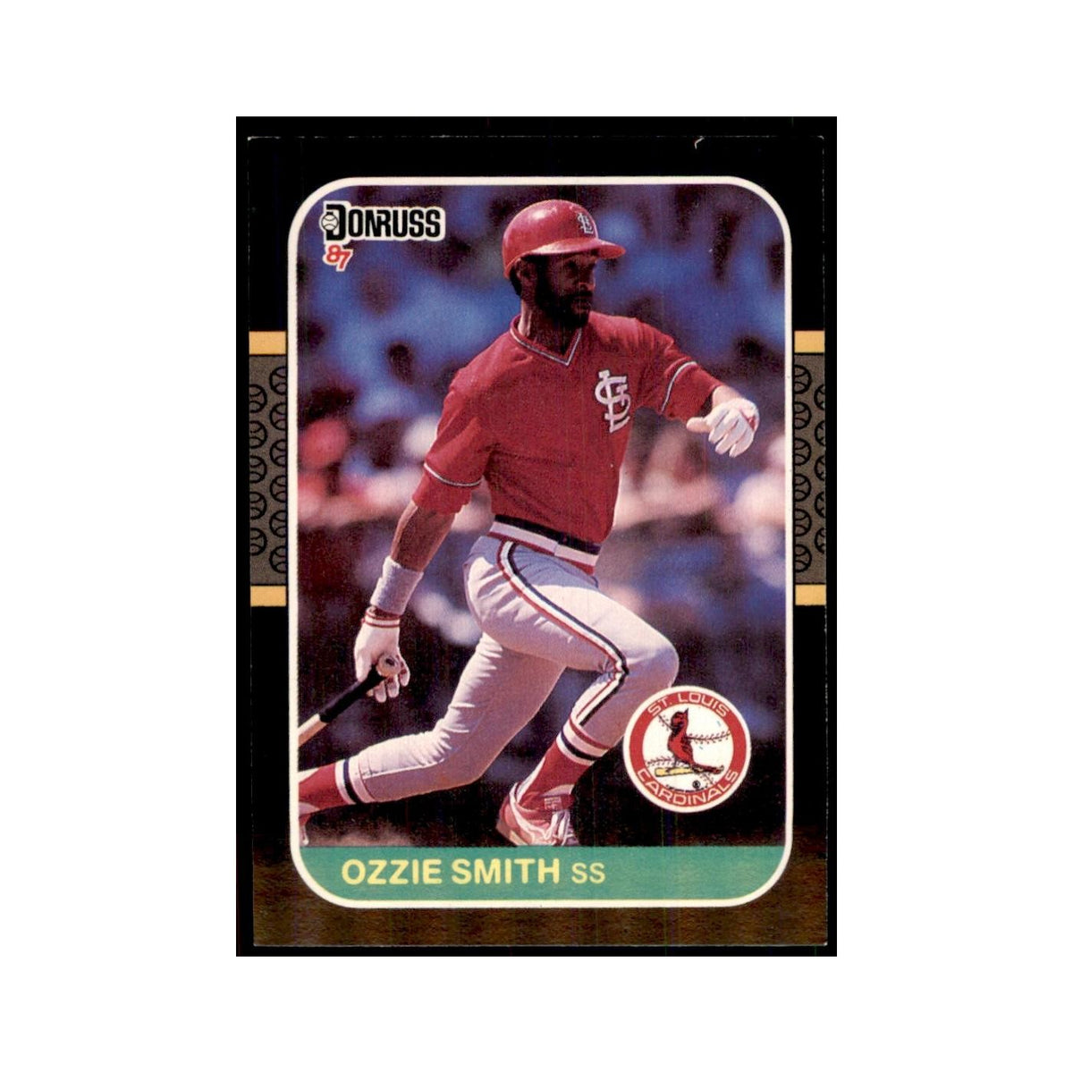 1987 Donruss Baseball Card Ozzie Smith Cardinals #60