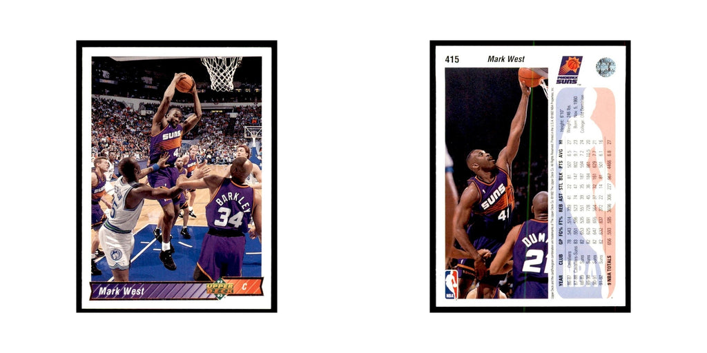 1992 Upper Deck Mark West Basketball Cards #415
