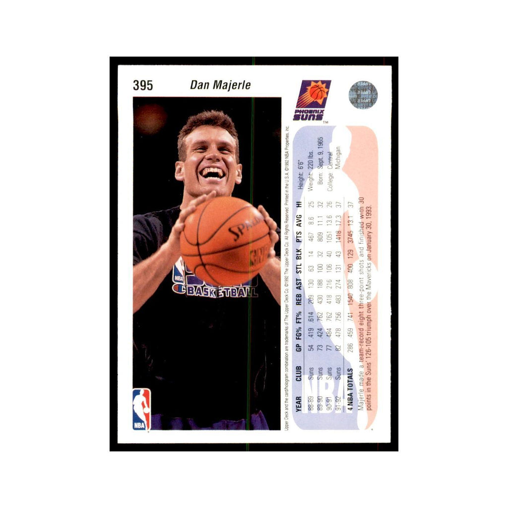 1992 Upper Deck Dan Majerle Basketball Cards #395