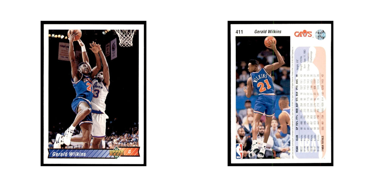1992 Upper Deck Gerald Wilkins Basketball Cards #411