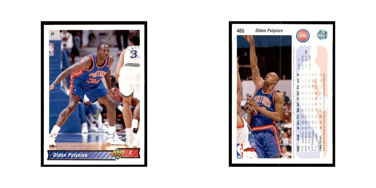 1992 Upper Deck Olden Polynice Basketball Cards #405