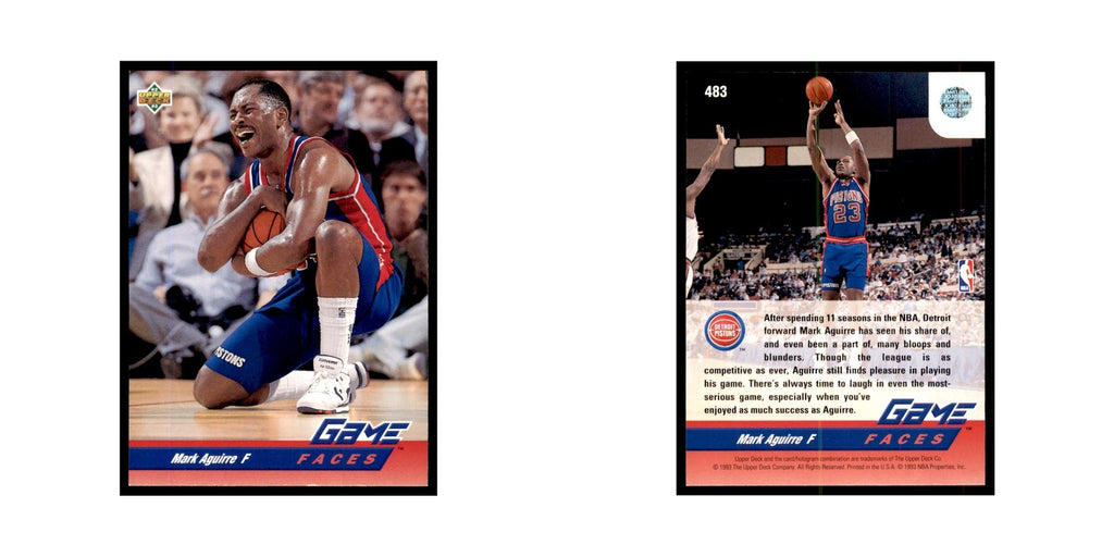 1992 Upper Deck Mark Aguirre Basketball Cards #483