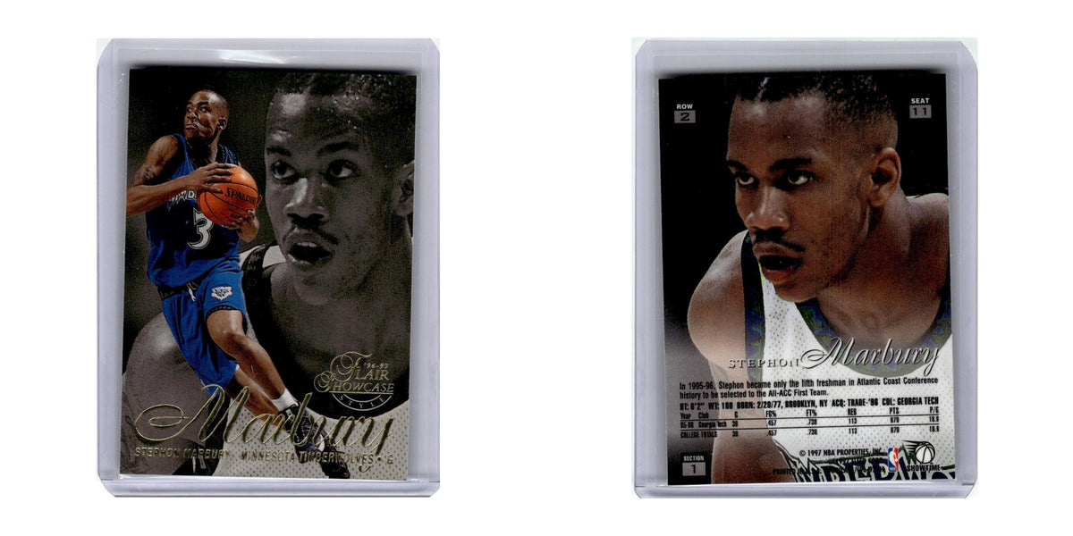 1996 Flair Showcase Stephon Marbury Timberwolves #nan
