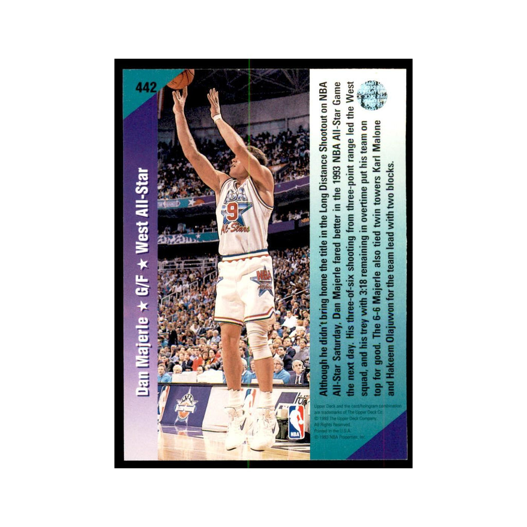 1992 Upper Deck Dan Majerle Basketball Cards #442