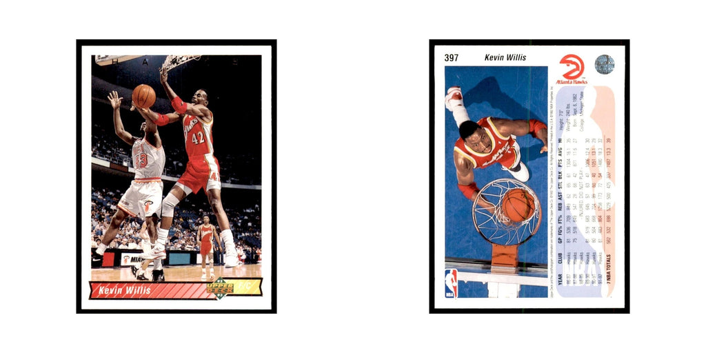 1992 Upper Deck Kevin Willis Basketball Cards #397
