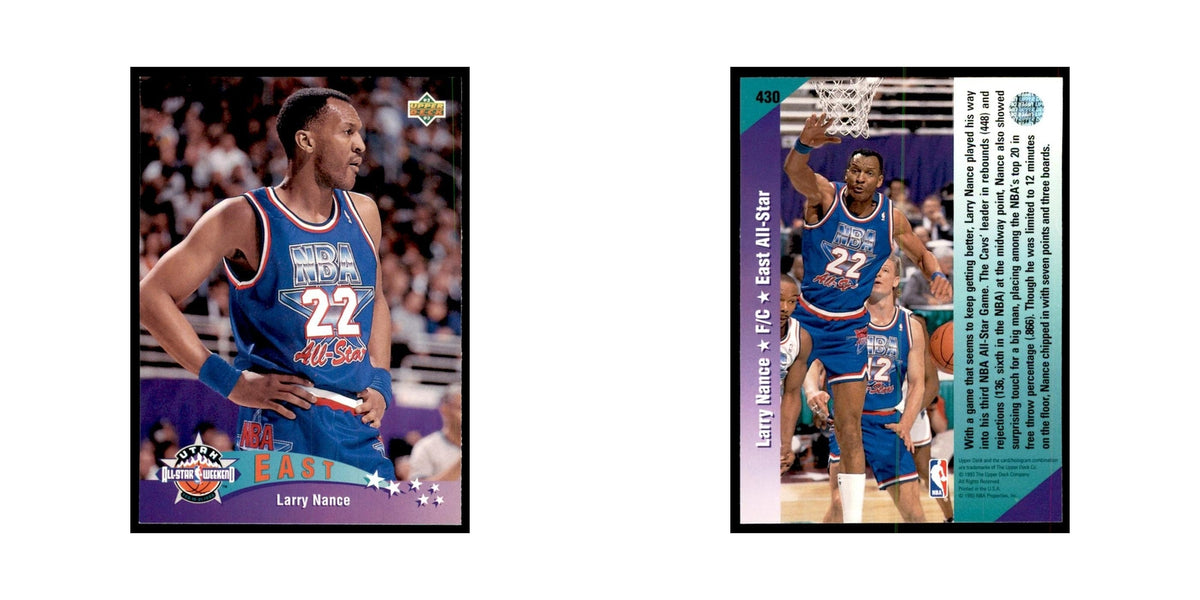 1992 Upper Deck Larry Nance Basketball Cards #430