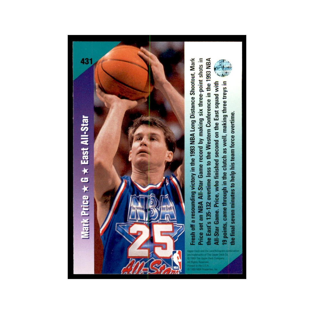 1992 Upper Deck Mark Price Basketball Cards #431