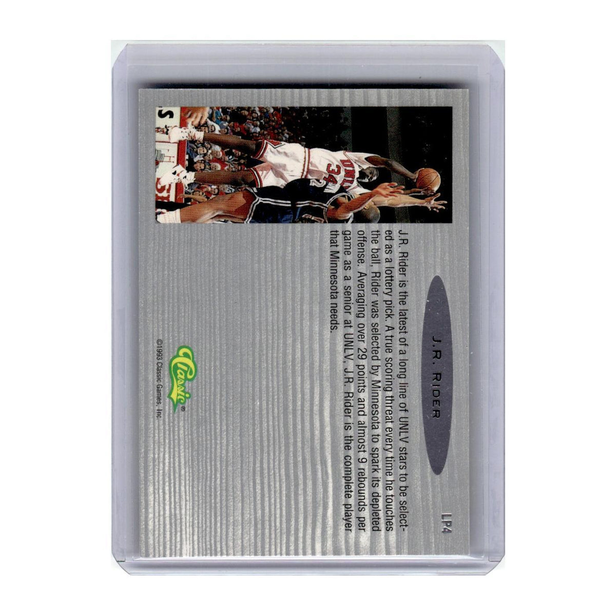 1993 Classic Draft Isaiah Rider #LP4