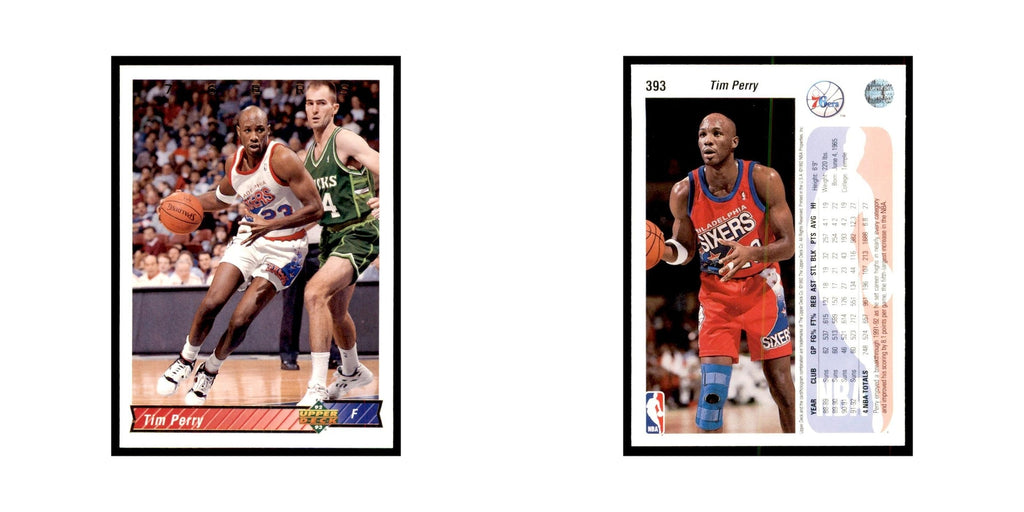 1992 Upper Deck Tim Perry Basketball Cards #393
