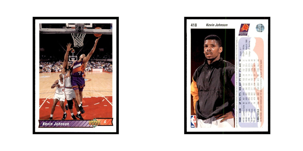 1992 Upper Deck Kevin Johnson Basketball Cards #418
